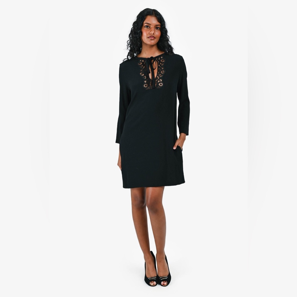 Sandro Paris black shift dress